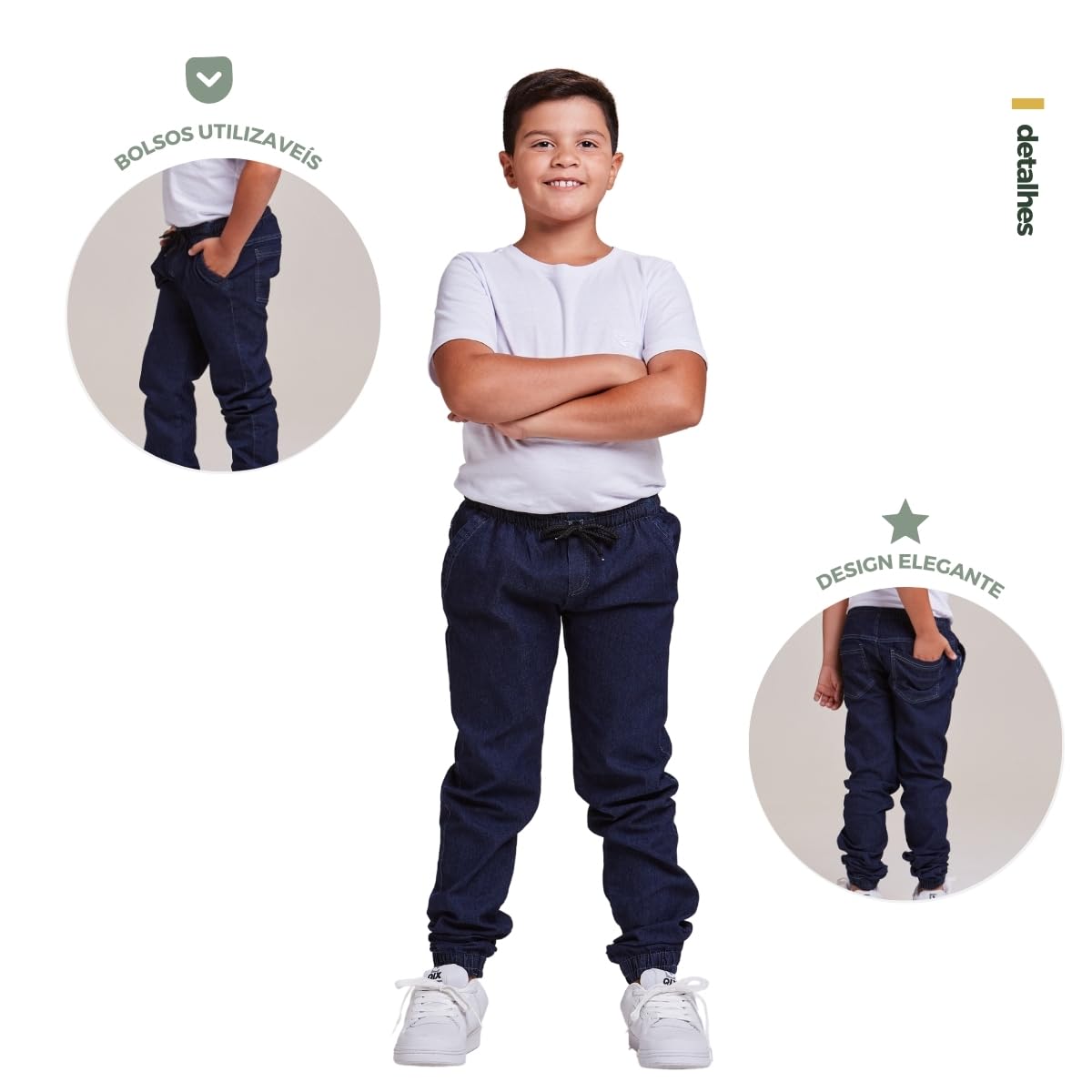 Calça Jogger Infantil Com Cós Elastico Punho Menino em promoção! Veja a oferta e mais achadinhos de Meninos 6 Hoje é o melhor dia para comprar Calça Jogger Infantil Com Cós Elastico Punho Menino com aquele preço maroto! Promoção! Aproveite a oferta! 6