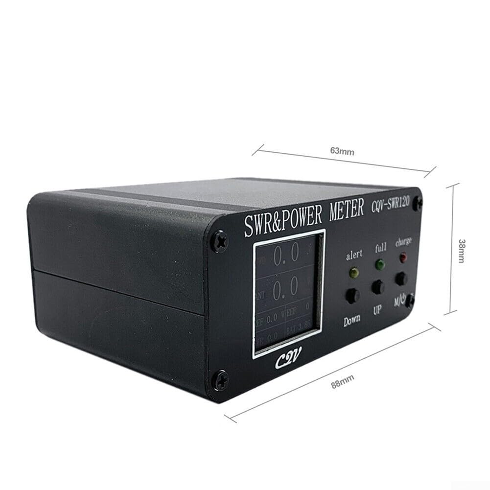 Compteur de puissance numérique VSWR 120 W, CQV-SWR 120 mètres avec écran couleur HD, démarrage automatique et protection contre les sous-tensions de la batterie