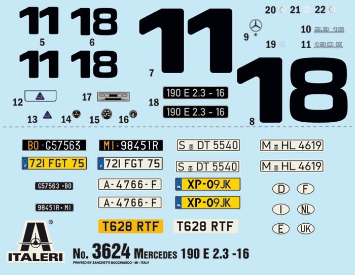 Amazon | プラッツ イタレリ 1/24 メルセデス・ベンツ 190E 2.3 16V