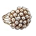 New 2024 Gold Color Fashion Pearls Big Rings For Women Wedding Engagement Fashion Lady Jewelry 2024 Gift Fashion Accessories Creative Gift, As Pic, TH01-T05-P1026