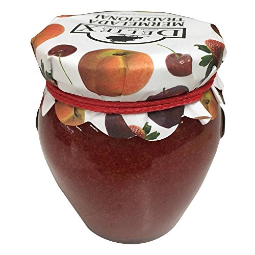 Tarro de mermelada de Fresa de 250gr en tarro de cristal orcio para regalar en bodas, bautizos y comuniones