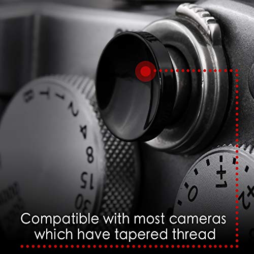 Image of Soft Shutter Release Button (2 Pack /Black) High-end Concave Camera Shutter Button