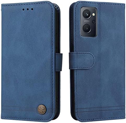Custodia Per OPPO A53S - Cover A Libro In Pelle Con Portacarte | Design Elegante Blu, Magnetica - Foto 5