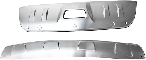 Miniatura 2 de DRYZUN Stainless Steel Front  Rear Bumper Protector Guard Skid Plate Compatible with Nissan X-Trail XTrail 2014-2016 2017 Color  2017 2018 Year