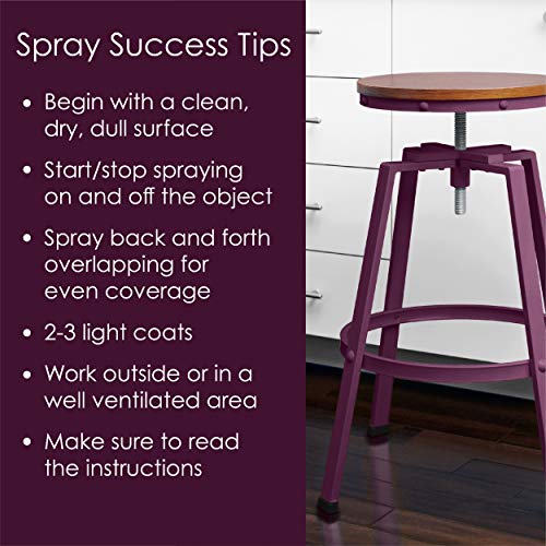 Image of Krylon Fusion All-In-One Adhesive Spray Paint for Indoor /Outdoor Use, 12 oz, Sweet Fig