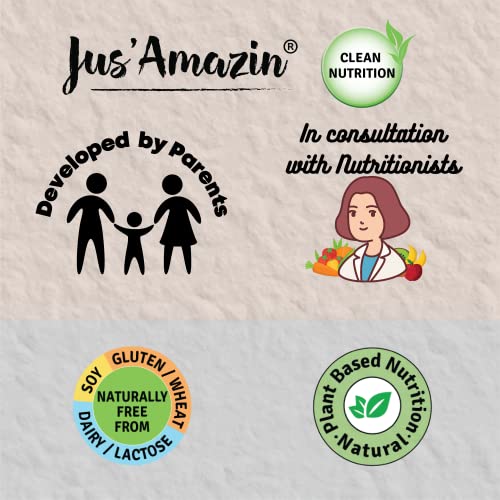 Image of Jus' Amazin Creamy Organic Peanut Butter - Choco Delight (500g) | 26% Protein | Plant-Based Nutrition | Zero Chemicals | Dairy-Free | 100% Organic Ingredients | Chocolate Spread