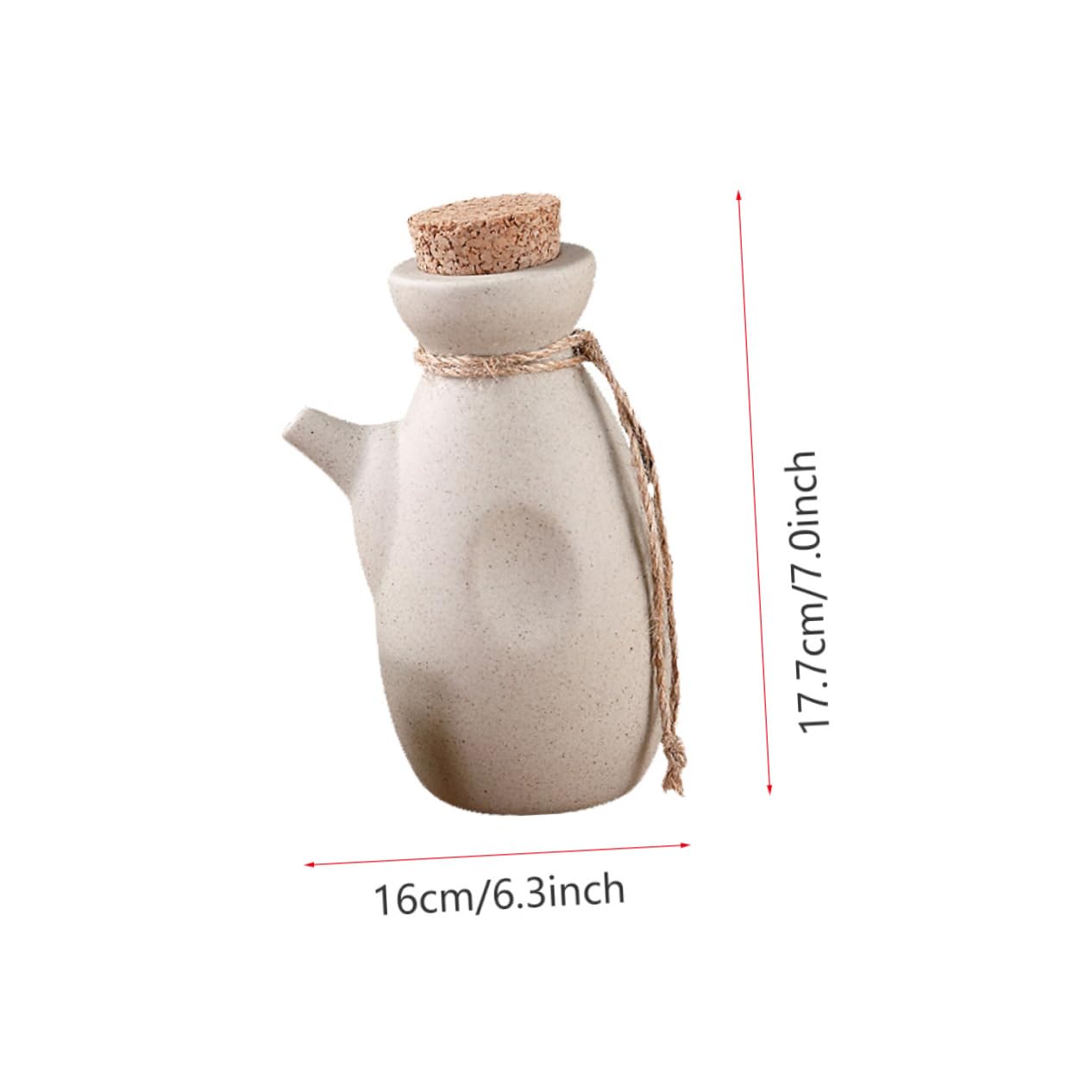 COLLBATH 1 Set Sake Pot Cup Dinnerware+sets China Tea Cup Mini Wine Cup Japanese Style Wine Pot Made Mini Tea Cups Sake Cups Sake Bottle and Cups Mini Water Kettle Mug Beige Ceramics