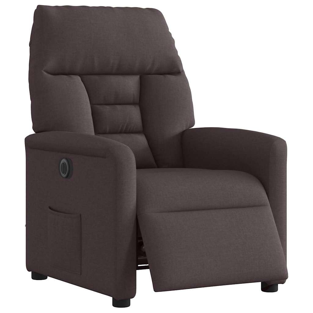 Lumanois Relaxsessel Elektrisch Dunkelbraun Stoff 72 x 144,5 x 80 cm