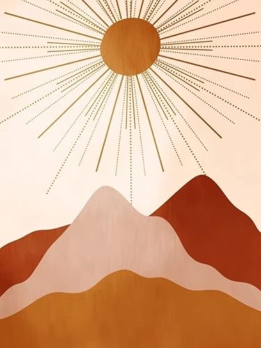 Miniatura 2 de Alfombra de lana estilo Art Deco color marfil terracota de 6 x 9 pulgadas, lavable, suave, gruesa, de mediados de siglo, moderna alfombra para sala