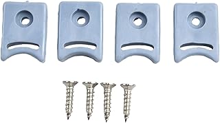 HpLive 4PCS Shower Door Rollers Runners Wheels Pulleys,Shower Room Door Pulley Rubber Stops/Bumpers Top and Bottom