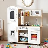 Excellente valeur éducative : Le Cuisine en Bois Enfant est un excellent jouet conçu pour les enfants de 3 ans et plus. Des jouets de haute qualité peuvent non seulement divertir les enfants, mais aussi stimuler leur créativité et leur motricité fine. De plus, le Cuisine Jouet permet des interactions ludiques entre parents et enfants, et entre enfants eux-mêmes, renforçant ainsi l'intimité, la communication et la coordination.