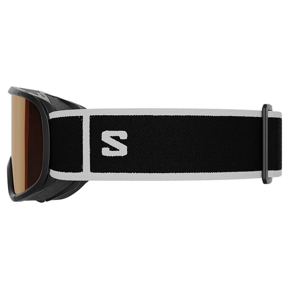 Salomon Lumi Access Masque de Ski Unisexe pour Enfant, Champ de Vision Élargi, Idéal pour le Ski et le Snowboard, Noir, Taille Unique