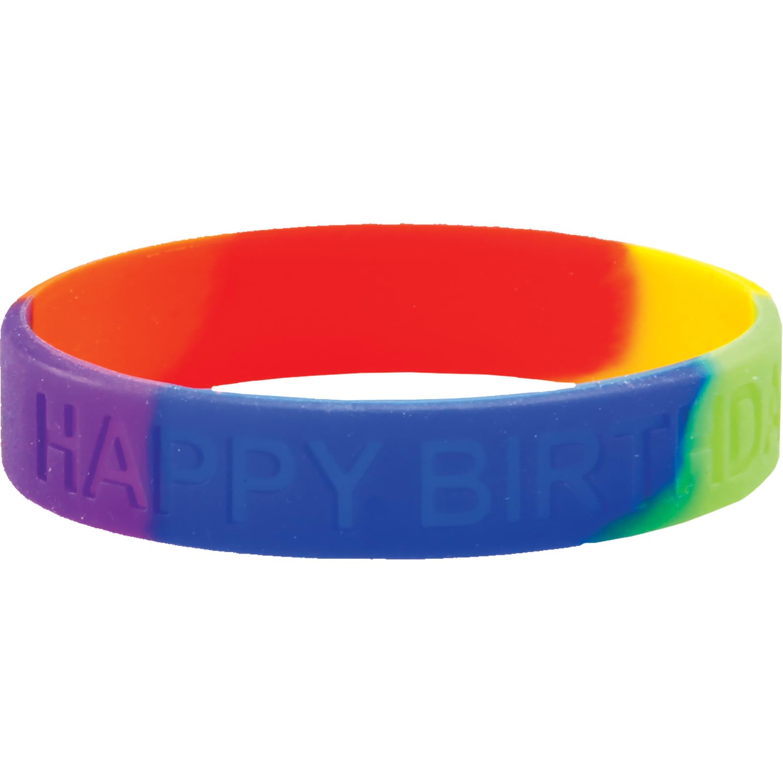 Really Good Stuff Happy Birthday! Silicone Bracelets 24 bracelets