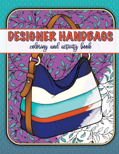 designer handbags coloring and activity book