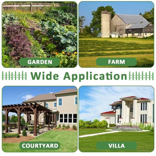 Image of HASTHIP Outdoor Garden Fence Border - Garden Edging Fence Decorative - White Garden Picket Fence Panels - Resistant PVC Garden Fence Decorative - Flower Bed Fencing for Pathway, Yard, Lawn (4 Pcs)
