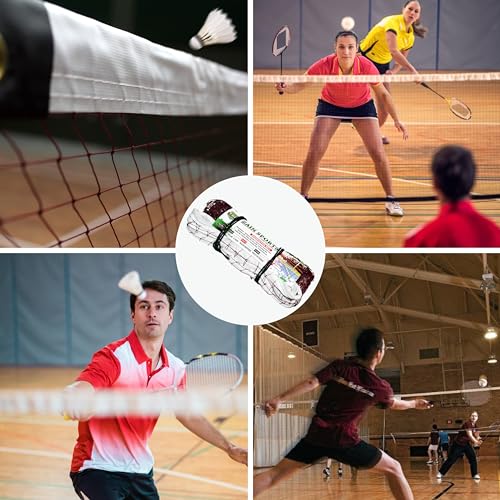 Image of Zain Sports Badminton Net for Backyard,Portable Brown Badminton Nets Heavy Duty for Kids Adults, 20 FT x 2.5 FT Professional Badminton Replacement Net with Nylon Wire for Indoor Outdoor