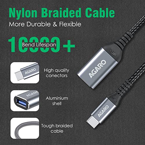 Image of AGARO USBA to Type-C OTG with Cable (Pack of 2)