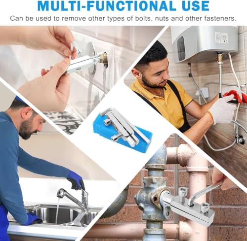 Image of ENCHANTMENT Broken Head Screw Extractor Faucet Angle Valve Wire Extractor for Sink Valve|Business & Industrial | Pipe & Tubing Tools & Accs |1 Broken Screw Extractor (5.5 x 1.5 x 0.5 CM)