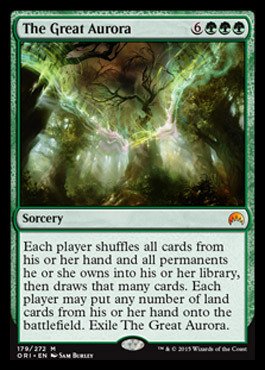 Magic The Gathering - The Great Aurora - Green Sorcery Card - Origins Set - Mythic Rare
