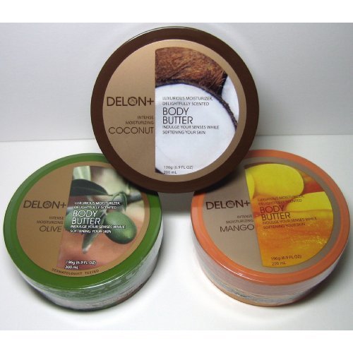Buy DELON Moisturizing Body Butter Variety 3 Pack one each of Coconut