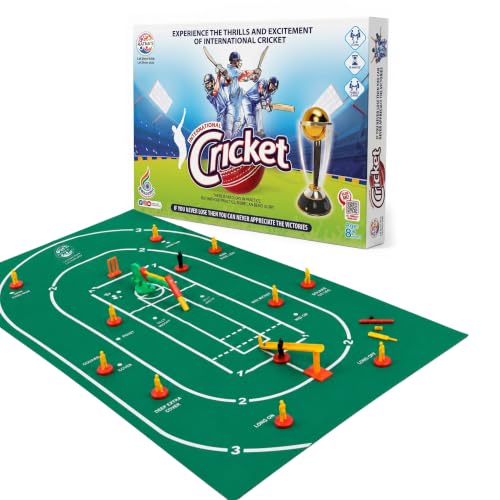 Image of Ratna's International Cricket Floor Game Indoor Board Game for Kids Ages 7+ Years