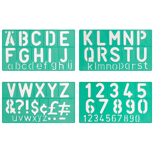 Linex 50mm Standard Stencil - Green (Set of 4)