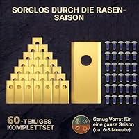 HAUSPROFI 60x Titan Ersatzklingen für Eufy Mähroboter E15 & E18, DIN EN 50636-2-107 geprüft, 60% langlebiger, inkl. Sicherungs-Schrauben & Box – Ansicht 6