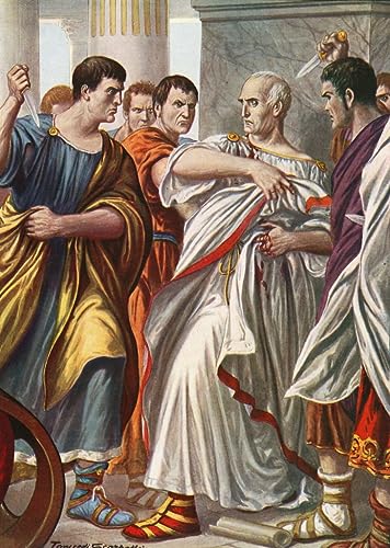 Peinture sur Toile l'Assassinat de Jules : Décoration Créative pour Chambre