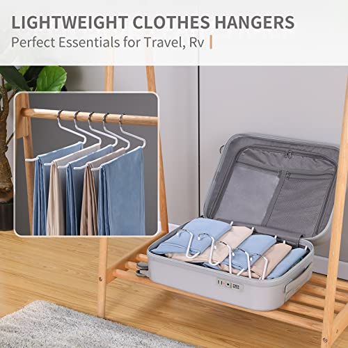 Joybos Pants Hangers Space Saving - 30 Pack Open Ended Hangers For Pants - Scarf Organizer For Closet - Jean Hanger Non Slip - Multi Functional Pants Rack Hanger For Jeans,Trouser,Leggings,Slacks #TOP4