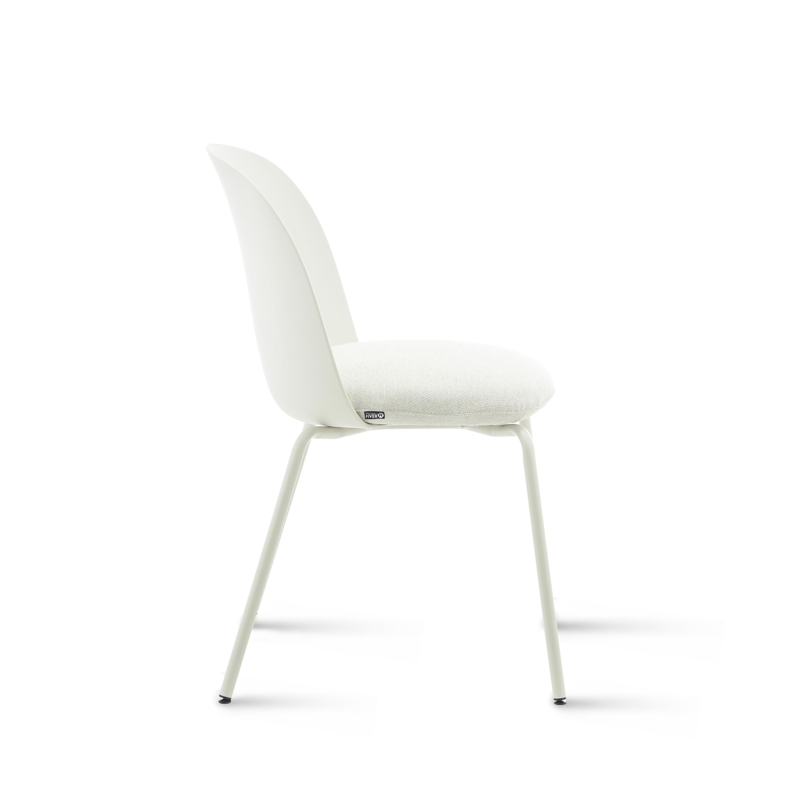 MOBILI FIVER, Sillas Marzia, Set de 4, Blanco, Polipropileno, Silla por Salon