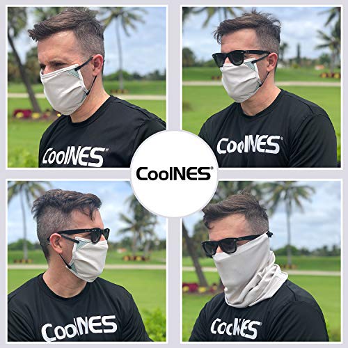 Coolnes - Uv Sun Protection Neck Drape Adjustable Multifunctional 2 In 1 Face Covering For Outdoor Fishing - Unisex Camel #TOP3