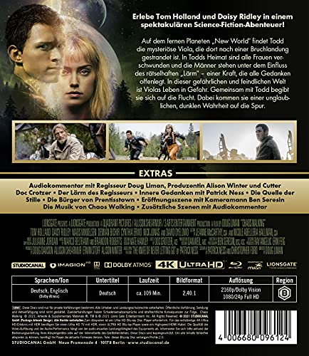 Chaos Walking – 4K Blu-ray (UHD + Blu-ray Disc)