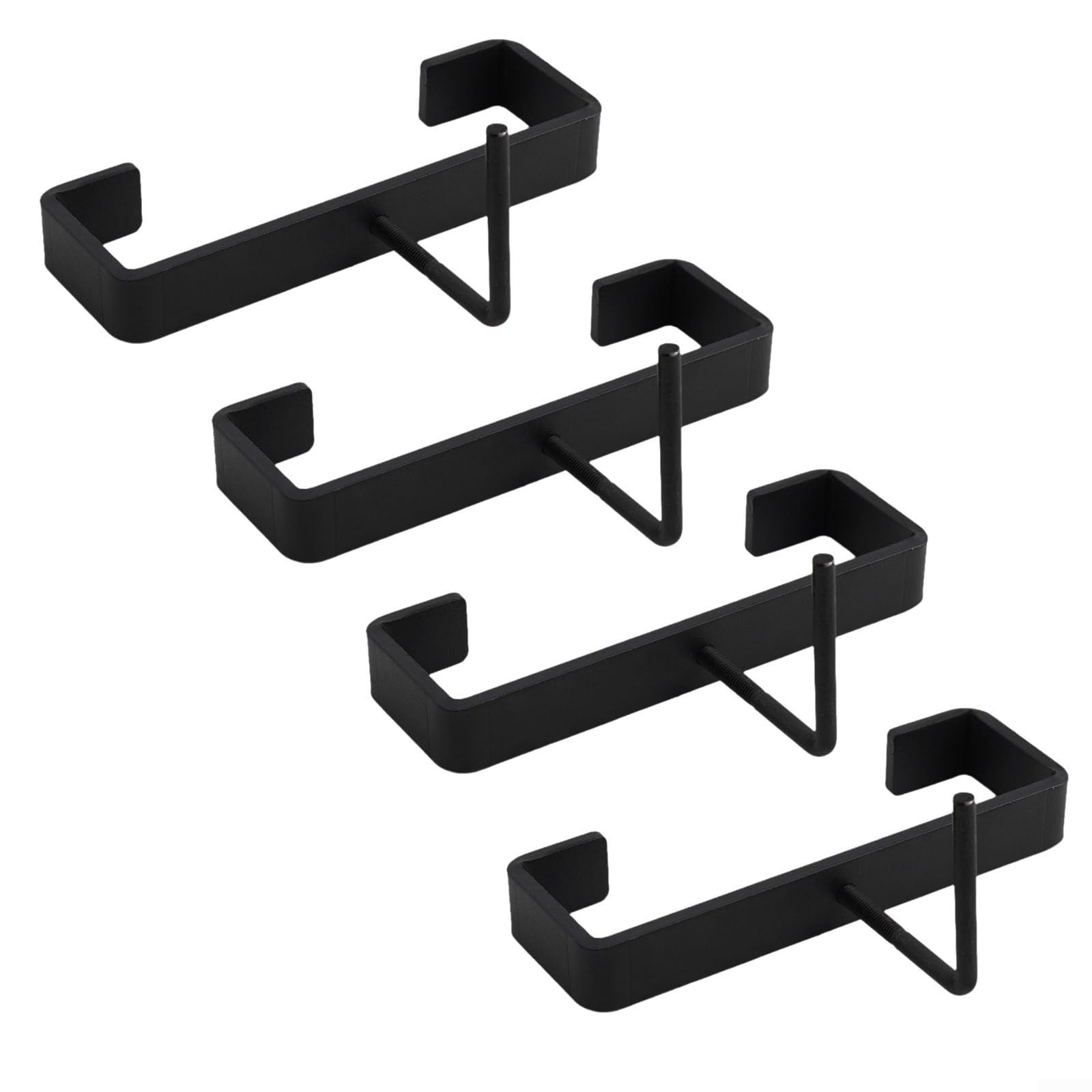 Concrete Post Brackets Fence Panel Clips Metal Concrete Post Clips For Outdoor Garden Fence Panel Bracket Security Mounting Clamp(4PCS)