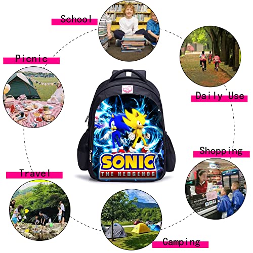 Mochila Sonic the Hedgehog, Mochila Shadow the Hedgehog Sonic Knuckles Tails Mochila de desenho anim