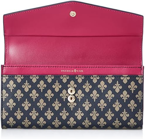 ☆未使用☆PATRICK COX 長財布 ゴールド キングス柄 型押し エナメル PATRICK COX 【正規販売店】PATRICK ソフィア L字ファスナー長