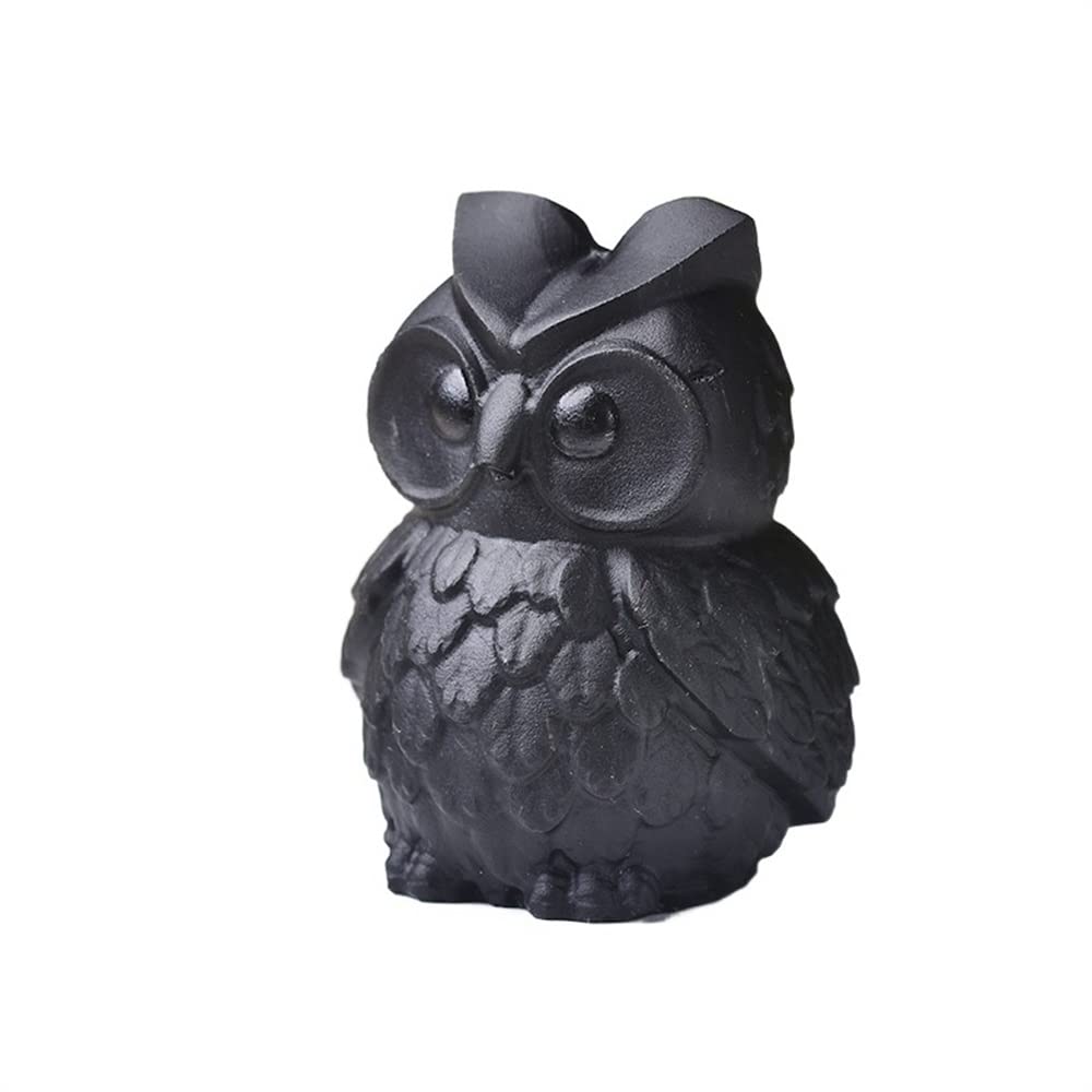 DPURPIWADY 1PC Obsidian Figurine Animal Dog Hand Carved Ornaments Crystal Polished Stones Gemstones Home Decoration Gift (Color : 55x40x38mm)