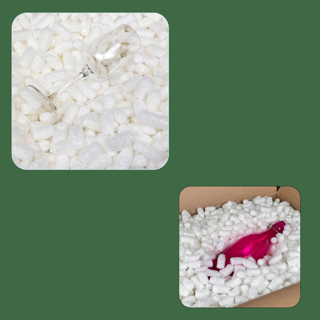 Fichas de embalaje BIO blancas biodegradables de almidón de maíz - 250 l chips acolchados