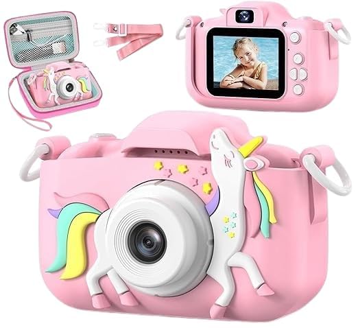 Image of Mini Digital Camera Toy for Kids - USB Rechargeable, 40 MP Photos, 2″ Screen, Easy-to-Use Compact Portable Camera for Children & Beginners