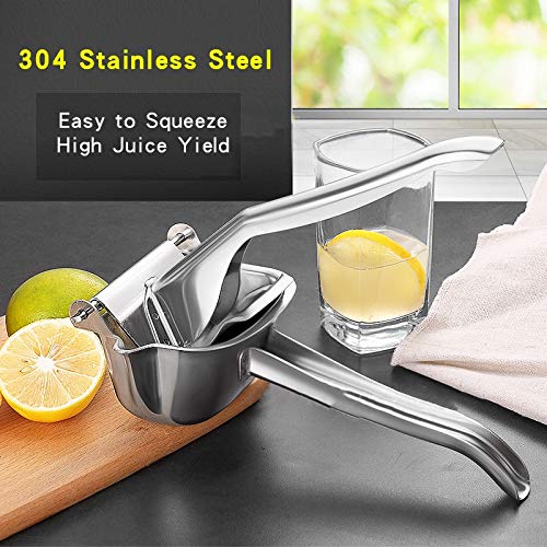 Zitronenpresse Edelstahl Früchte Juicer Squeezer Station Orange Hand Manuelles Juicer Küche Zitronensaft Orange Queezer Saft Pressen 94 (Color : A)