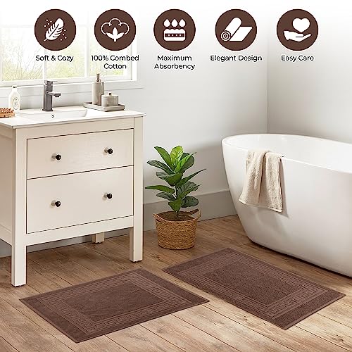 Tapis de Bain Coton Égyptien Set P | Fini les Sols Mouillés et Glissants - 5
