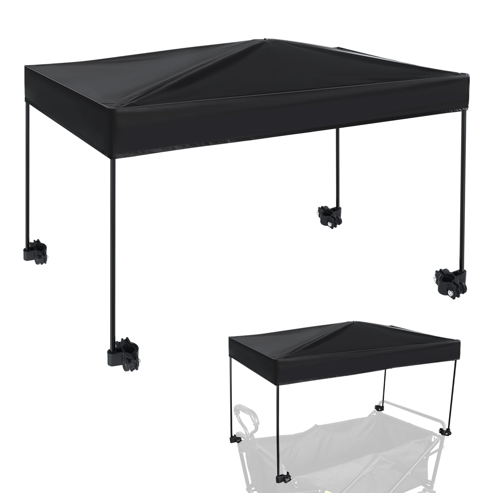 VOONKE Universal model Wagon Canopy Cover Garden Push Awning Portable Outdoor Stroller Accessories Awning for Garden Wagon,Shopping,Camping(Suitable for Folded,Gathering Folded Wagon)19.7*32.7 inches