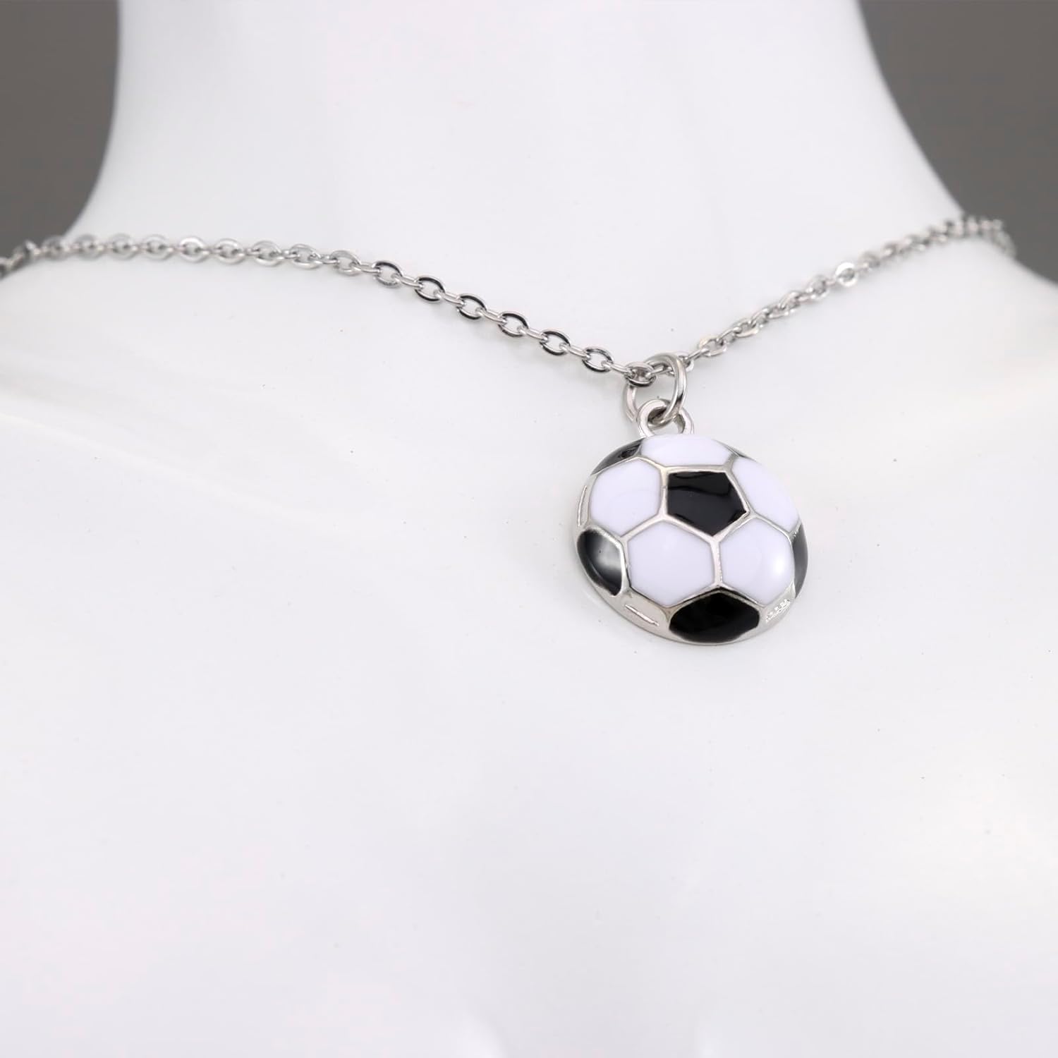 Soccer Necklace Gifts for Women Soccer Mom Team Players Jewelry Soccer Ball Necklace - Image 7