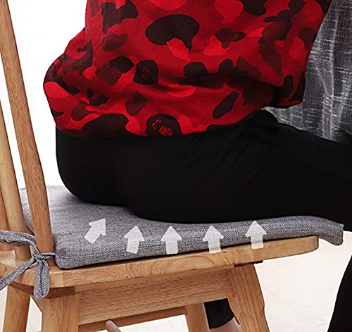 Cojines para sillas con lazos ergonómicos que eliminan la rigidez del asiento de madera 7