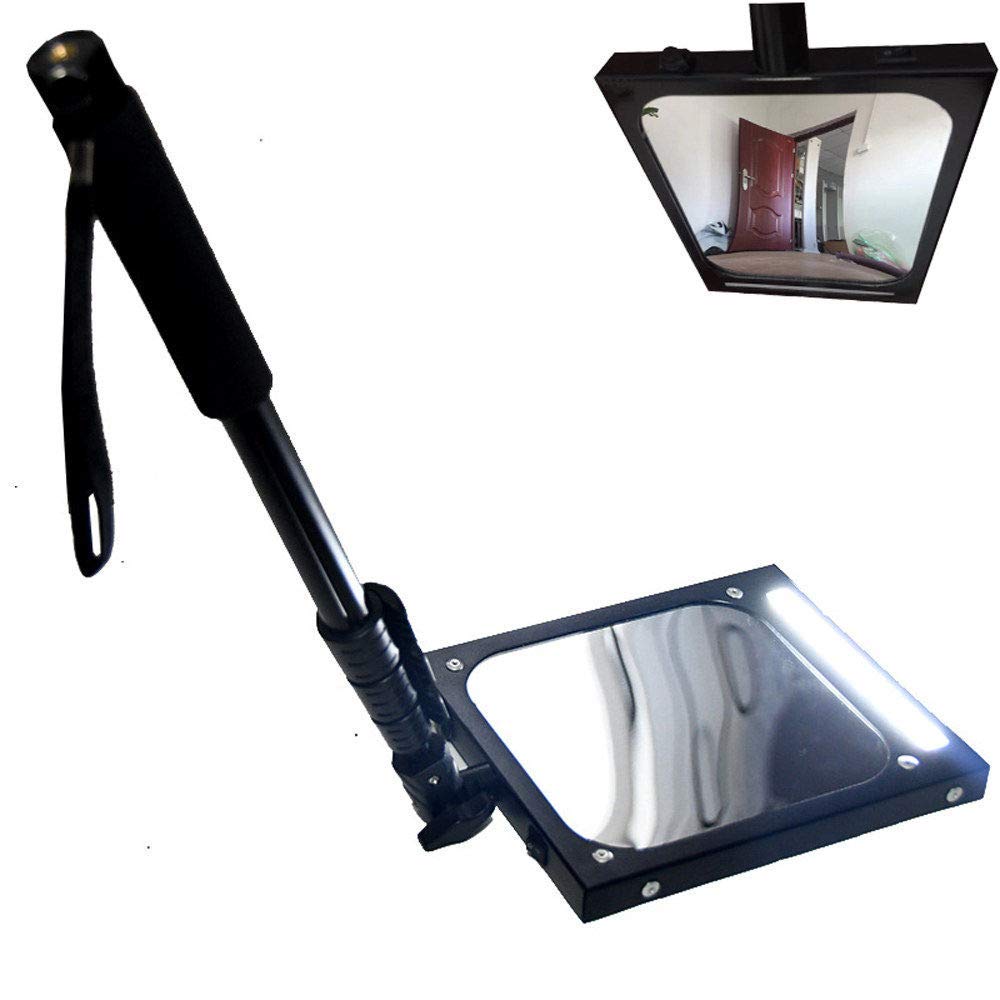 Teleskopowe lustera inspekcji Pielęgnacja domu pod lusterem inspekcji pojazdu - ze światłem LED, lusterem inspekcji podwozia - regulowany chowany uchwyt, Visual V,