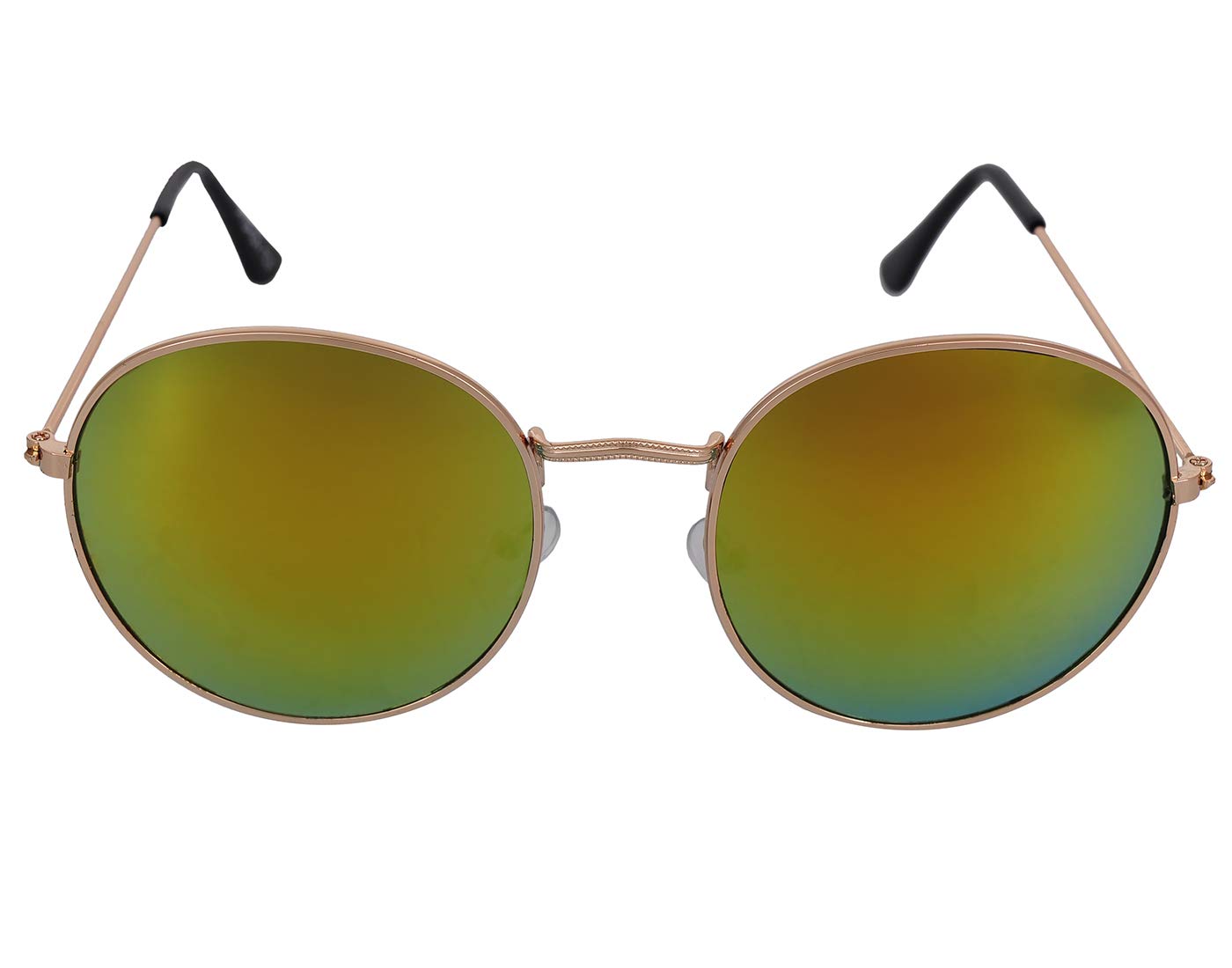 FA55 mirrored Gold-Metal Round unisex Sunglasses Bronze