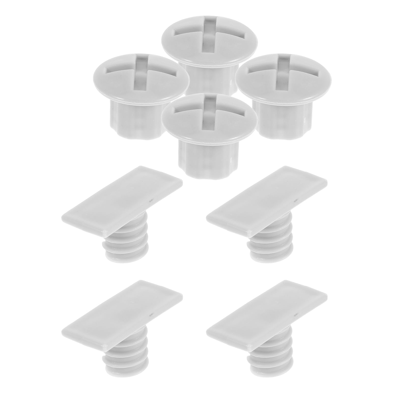 QianShi 4 Sets Kids Slide Screw Bolts and Caps Toddler Plastic Slide Screw Covers Playground Replacement Parts Children Fixing CPS for Play Equipment