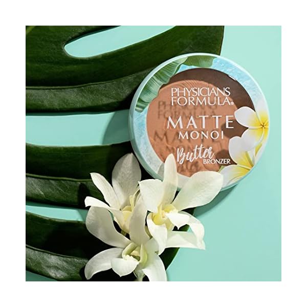 Physicians-Formula-Monoi-Butter-Cream-Face-Makeup-Matte-Bronzer-038-Ounce Physicians Formula Matte Monoi Butter Bronzer Matte Bronzer Powder Face Makeup, Dermatologist Tested, Bronzer