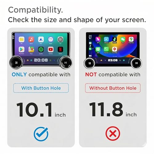 Image of Screen Protector for Diamond 2K - 10.1 Inch Infotainment Touch Screen Guard | Anti Scratch HD Clear | Car Dashboard Accessories [Not Tempered Glass]