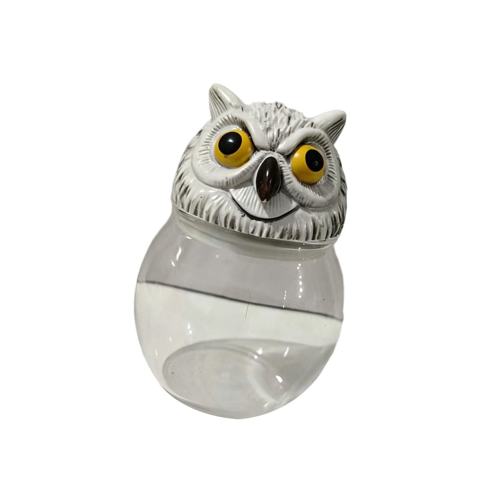 Kaeltsyn Handcrafted Witch Owl Apothecary Seasoning Jars with Lid Unique Witchcore Kitchen Decors for Salt, Pepper, & Tea Kitchen Condiment Bottle