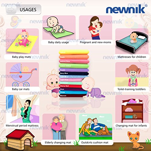 Image of Dry Sheet Quick Waterproof Breathable Bed Protector & Crib Sheet (Size: 140cm X 220cm) Firoza, Single Bed